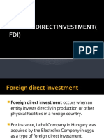 Foreigndirectinvestment (Fdi)