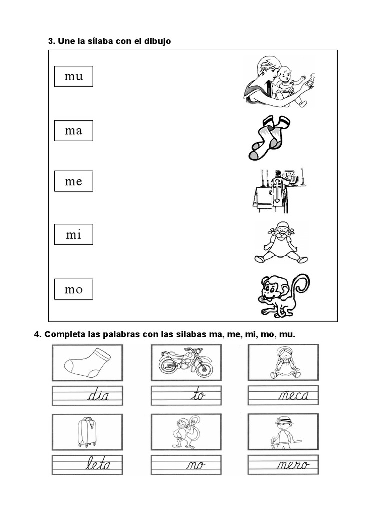 Actividades con la letra M para niños | PDF | Artes del Lenguaje y ...