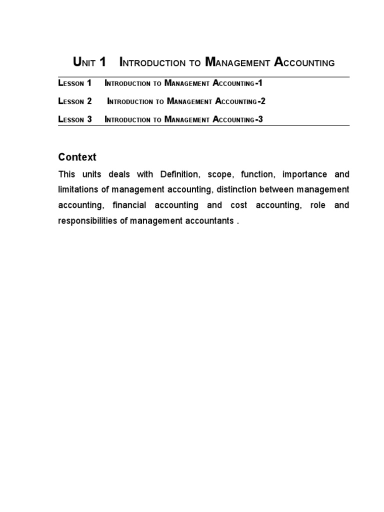 Unit 1 | PDF | Management Accounting | Cash Flow Statement