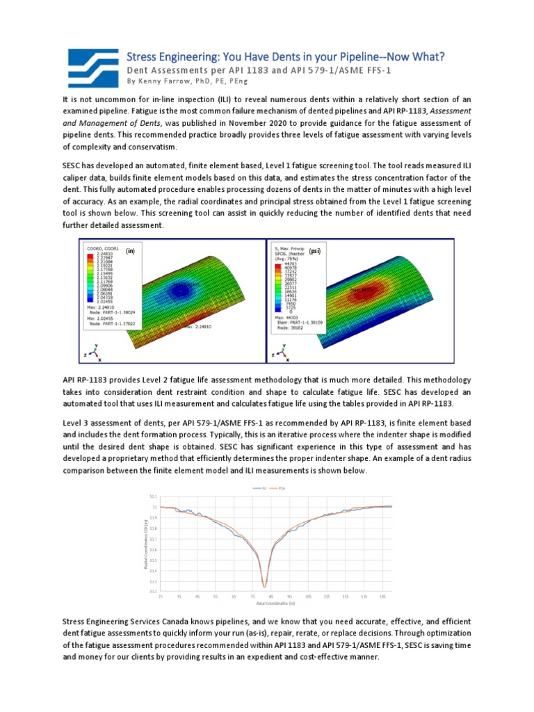 Dents | PDF | Fatigue (Material) | Finite Element Method
