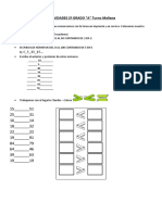 ACTIVIDADES 2º GRADO "A" Turno Mañana