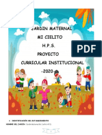 Jardin Maternal Mi Cielito H.P.S. Proyecto Curricular Institucional - 2020