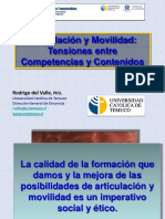 Articulación y Movilidad: Tensiones Entre Competencias y Contenidos