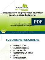 Identificación de Productos Químicos para Limpieza Industrial