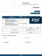 Quotation: N Description Package Price Period Amount