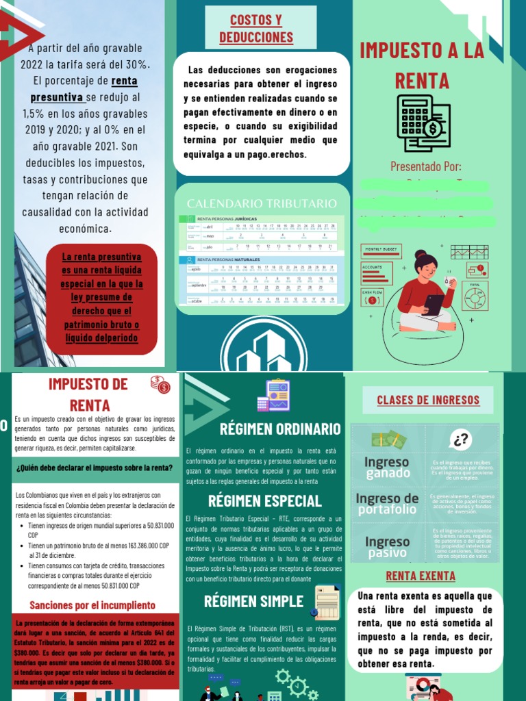 Estructura del Impuesto sobre la Renta en Colombia | PDF | Impuestos ...