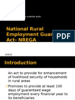 National Rural Employment Guarantee Act - NREGA