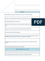 Lista de Verificación Planesi - Plan Nacional de Erradicacion de La Silicosis