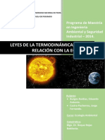 Termodinámica, PH y Ecología