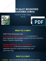 Genetically Modified Organisms (Gmo) : Prep. By: Mr. Norodin A. Rangaig GEC 108