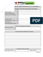 Training Reporting Template - Sem 8 - 2nd Reporting