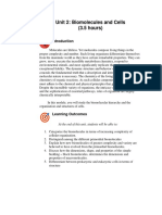 Unit 2 Biomolecules and Cells