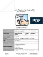 SITXFSA001 - Assessment A - Short Answer - V2-1