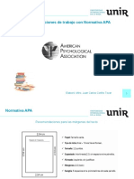 Recomendaciones de Trabajo Con Normativa APA: Elaboró: Mtro. Juan Carlos Cortés Tovar