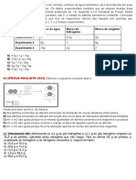 Leis da eletrólise da água e proporções de massa de hidrogênio e oxigênio