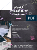 Week2: Principles of Taxation: Sandra Haro