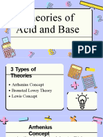Theories of Acid and Base