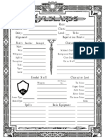 Wyldlands Character Sheet