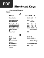 Shortcut Key For MathType | PDF | Collation | Western Calligraphy