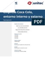 Análisis del entorno interno y externo de Coca Cola