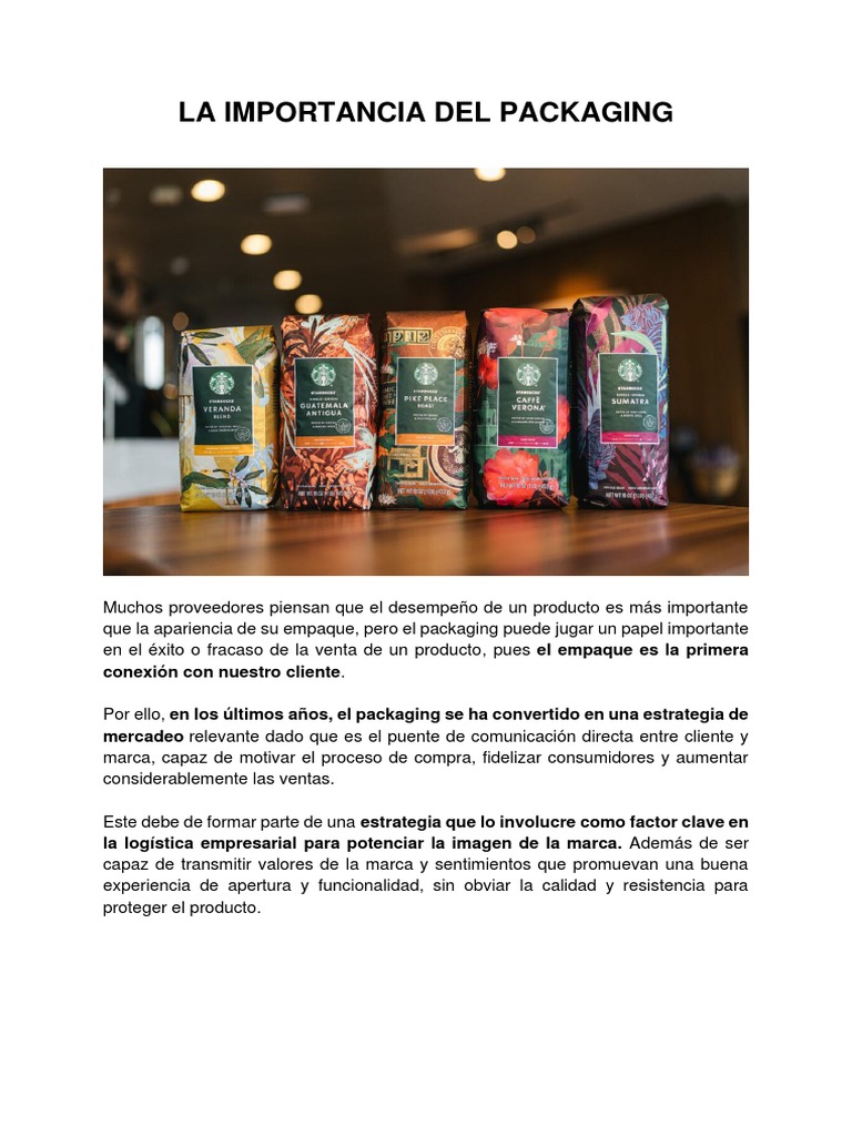 Importancia del Packaging en Ventas | PDF
