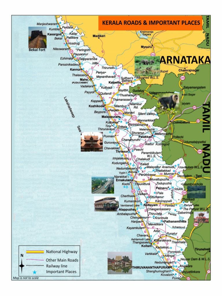 Kerala Turism Map | PDF