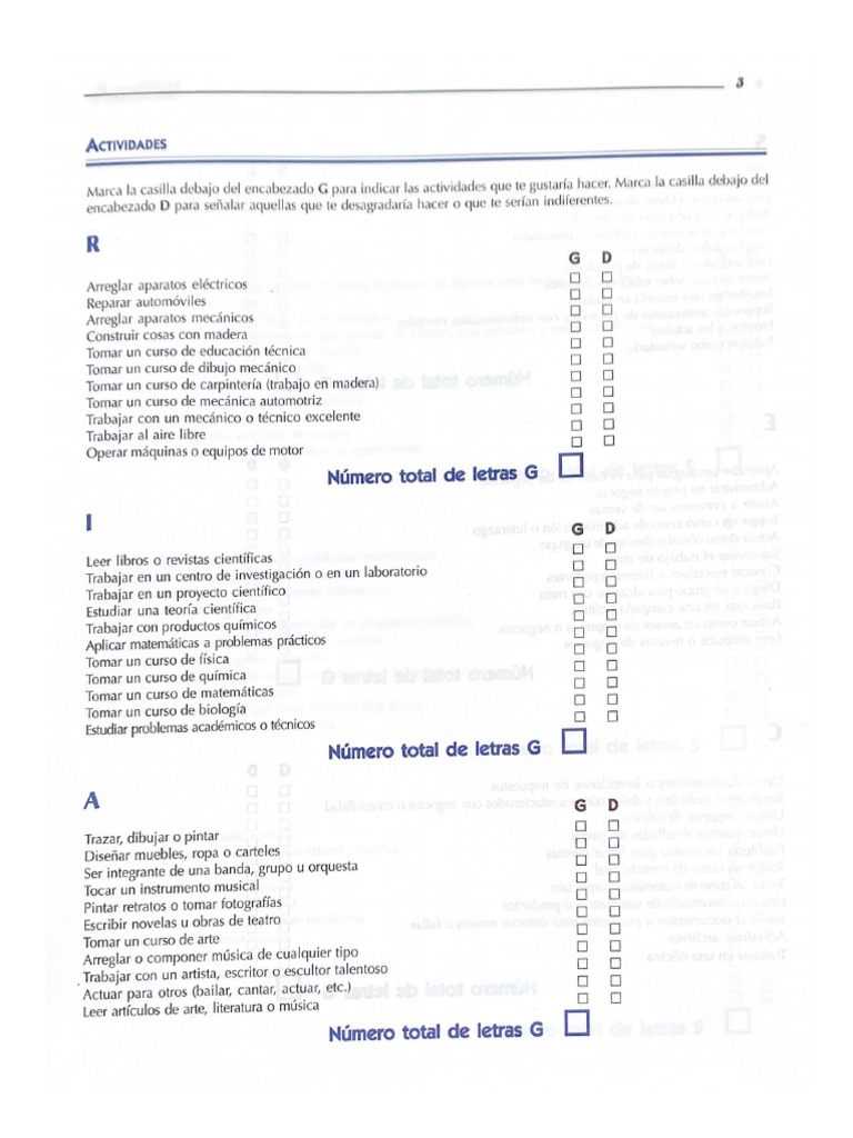 Holland Test | PDF