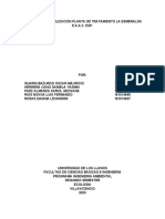 Sistema de Potabilización Planta de Tratamiento La Esmeralda e