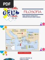 Filosofia: Tema: Periodo Cosmologico Profesor: Richar Laimes Cuadros