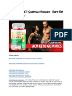 Ket Puls ACV Gummie Review - Bur Fa Withou Die !: Official Website