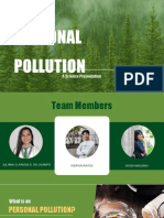 PERSONAL POLLUTION: A SCIENCE PRESENTATION