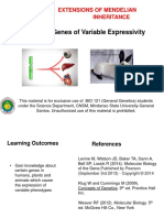 Chapter 3d Genes of Variable Expressivity