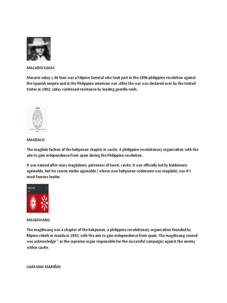 Macario sakay wps office pdf