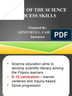 Review of The Science Process Skills: Prepared By: Genevieve L. Casulla Instructor