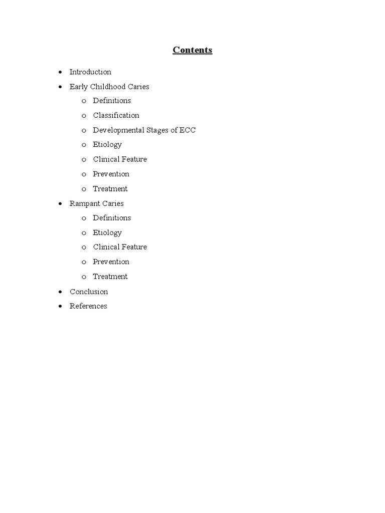 Early Childhood Caries and Rampant Caries | PDF | Human Tooth | Oral ...