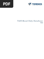 TAFJ-Read Only Database