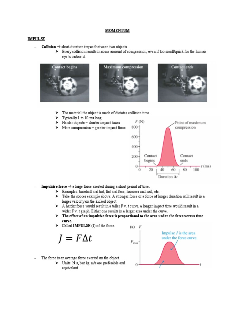 Momentum and impulse pdf
