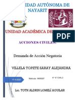 Demanda de Accion Negatoria