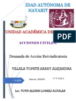 Demanda de Accion Reivindicatoria