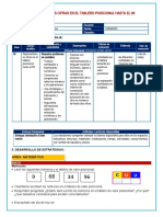 Representar números hasta 99 en el tablero posicional