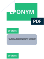 EPONYMS