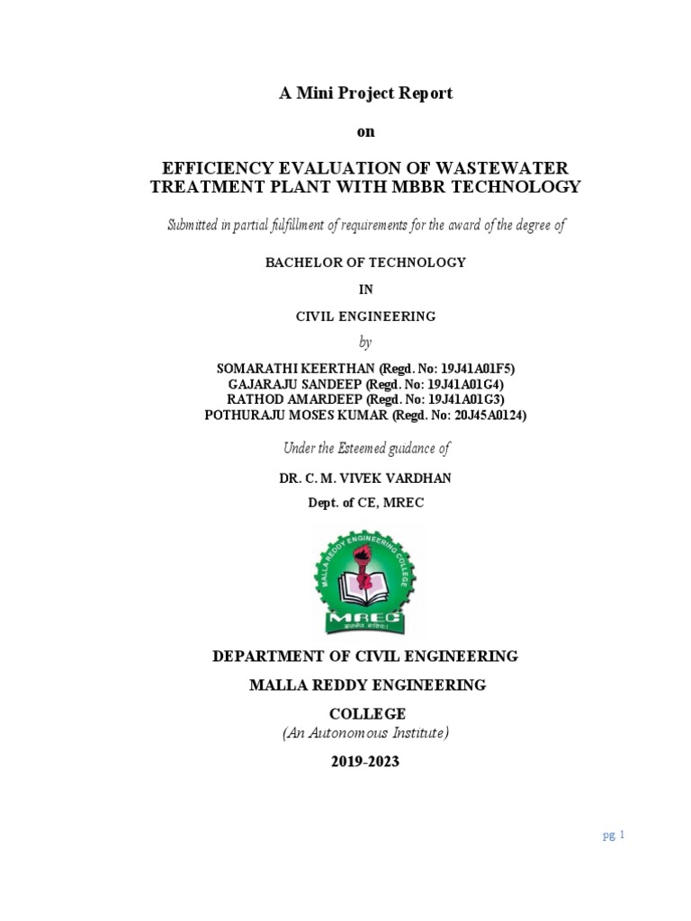 MBBR Technology in Wastewater Treatment | PDF | Sewage Treatment ...