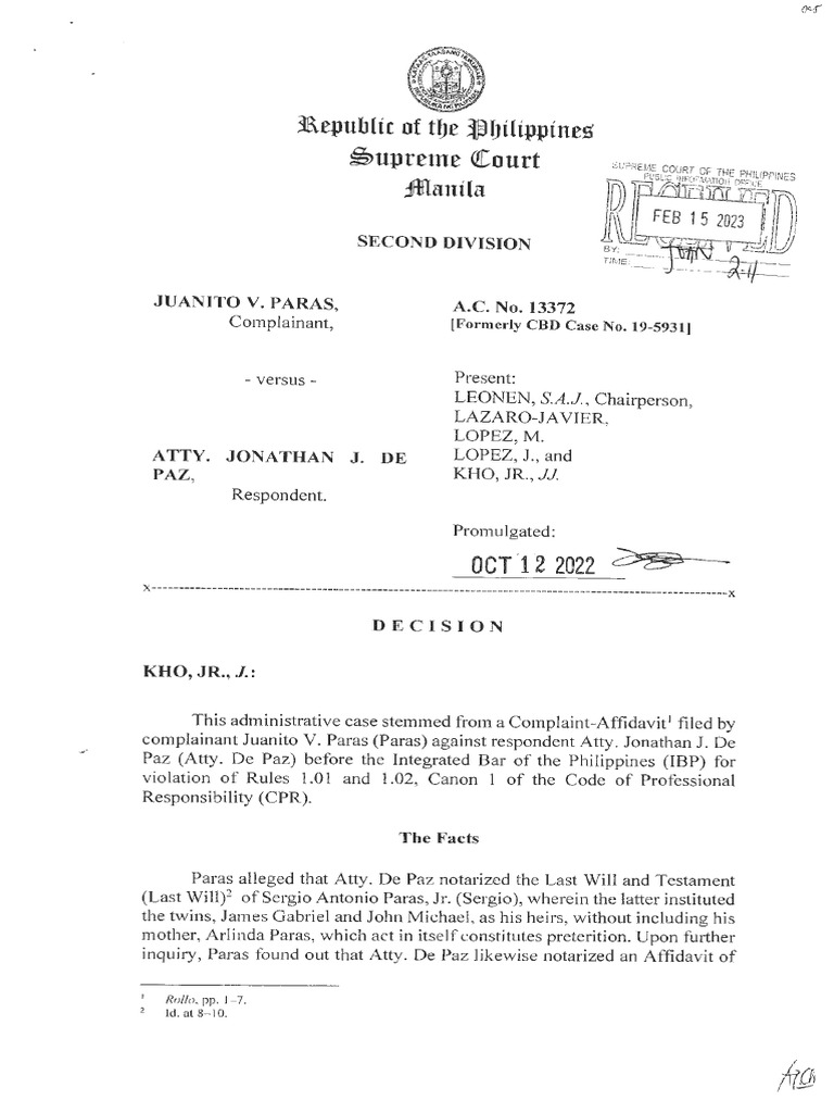 Jurisprudence 20226ac 13372 2022 PDF Notary Public Affidavit