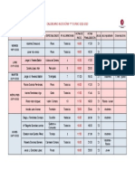 Calendario Audicións 1T 2022-23