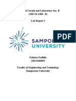 Electrical Circuit Lab Report 1