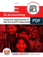 Principles & Practice of Accounting: Financial Statements of Not-For-Profit Organisations
