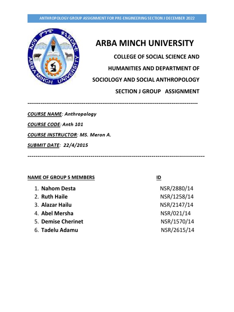 Anthropology Assignment Pdf Gender Studies Gender