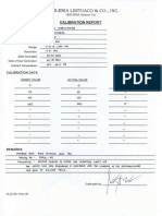 Turbidimeter Calibration Report 2020