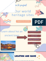 Welcome To Project Unit8: Our World Heritage Sites