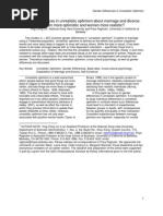 Download Gender Differences in Unrealistic Optimism by siscani SN6406346 doc pdf